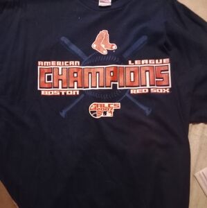 Alstyle Navy Blue Red Sox Champions Tee